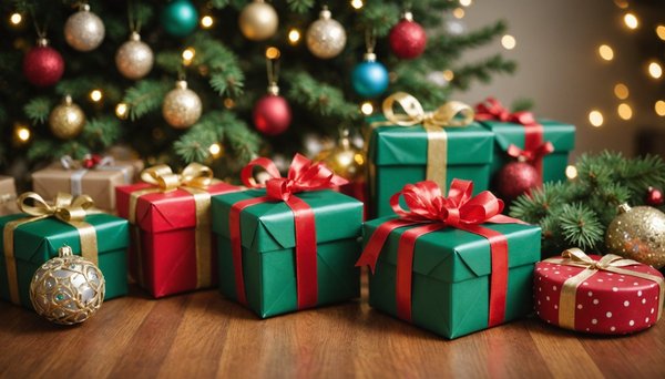 Addobbi per albero di natale e confezioni regalo uniche